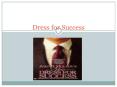 Dress for Success PowerPoint PPT Presentation