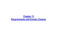 Chapter 13 Requirements and Domain Classes PowerPoint PPT Presentation
