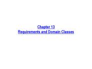 Chapter 13 Requirements and Domain Classes