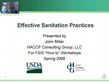 Effective Sanitation Practices