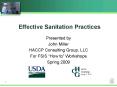 Effective Sanitation Practices PowerPoint PPT Presentation