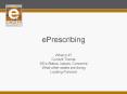 ePrescribing PowerPoint PPT Presentation