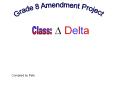 Grade 8 Amendment Project PowerPoint PPT Presentation