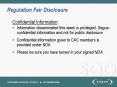 Regulation Fair Disclosure PowerPoint PPT Presentation
