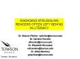 Dr' Sharon Pitcher spitchertowson'edu PowerPoint PPT Presentation