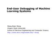 End-User Debugging of Machine Learning Systems
