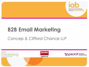 B2B Email Marketing