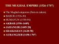 THE MUGHAL EMPIRE 15261707 PowerPoint PPT Presentation