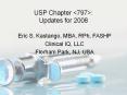 USP Chapter <797>: Updates for 2008 PowerPoint PPT Presentation