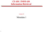 CS 430 / INFO 430 Information Retrieval