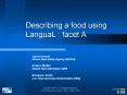 Describing a food using LanguaL : facet A PowerPoint PPT Presentation