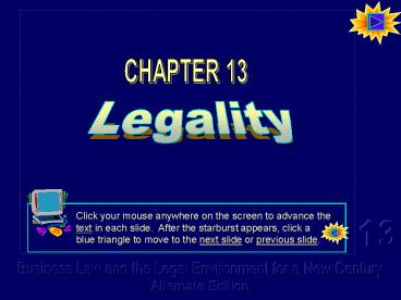 Legality