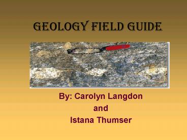 Geology Field Guide