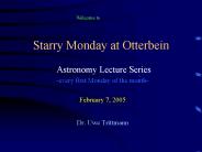 Starry Monday at Otterbein
