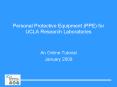 Personal Protective Equipment PPE for UCLA Research Laboratories PowerPoint PPT Presentation