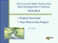 Golf Course Water Resources PowerPoint PPT Presentation