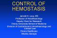 CONTROL%20OF%20HEMOSTASIS PowerPoint PPT Presentation