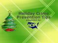 Holiday Crime Prevention Tips presented by: PowerPoint PPT Presentation