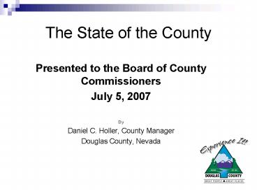 The State of the County