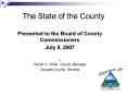 The State of the County PowerPoint PPT Presentation