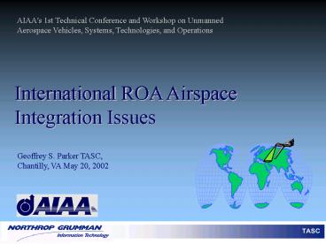 International ROA Airspace Integration Issues