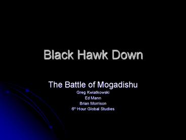 Black Hawk Down