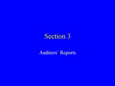 Auditors