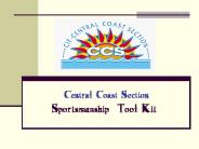 Central Coast Section Sportsmanship Tool Kit