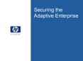 Securing the Adaptive Enterprise PowerPoint PPT Presentation