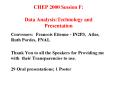 CHEP 2000 Session F: Data Analysis:Technology and Presentation PowerPoint PPT Presentation