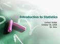 Introduction to Statistics PowerPoint PPT Presentation