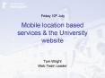 Mobile location based services PowerPoint PPT Presentation