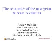 The economics of the next great telecom revolution