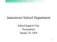 Jamestown School Department PowerPoint PPT Presentation