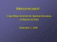 Welcome back PowerPoint PPT Presentation