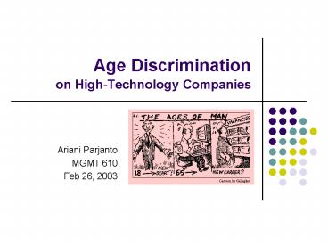 Age Discrimination on HighTechnology Companies