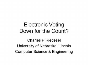 Electronic%20Voting%20Down%20for%20the%20Count?