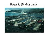 Basaltic Mafic Lava