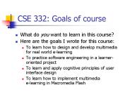 CSE 332: Goals of course