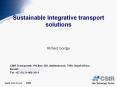 Sustainable Integrative transport solutions PowerPoint PPT Presentation