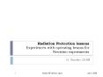 Radiation Protection lessons Experiences with operating beams for Neutrino experiments PowerPoint PPT Presentation