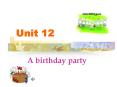 A birthday party PowerPoint PPT Presentation