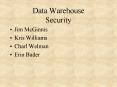 Data Warehouse Security PowerPoint PPT Presentation