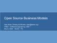 Open Source Business Models PowerPoint PPT Presentation