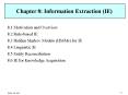 Chapter 8: Information Extraction (IE) PowerPoint PPT Presentation