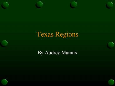 Texas Regions