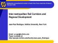 Inter-metropolitan Rail Corridors and Regional Development PowerPoint PPT Presentation