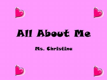 All About Me