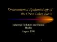 Environmental Epidemiology of the Great Lakes Basin PowerPoint PPT Presentation