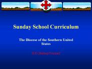 Sunday School Curriculum